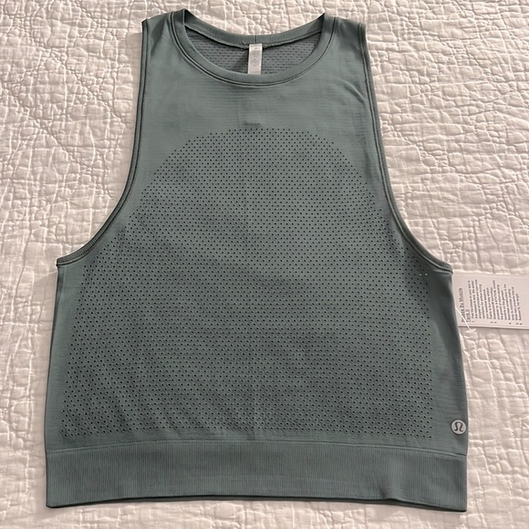 lululemon athletica Tops - NWT Lululemon Breeze By Muscle Tank II in Dark Forest